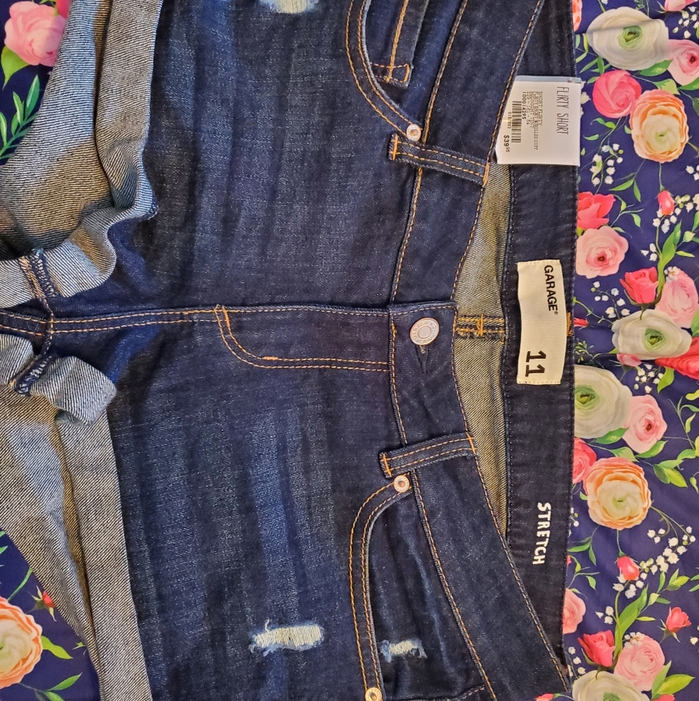 Denim shorts